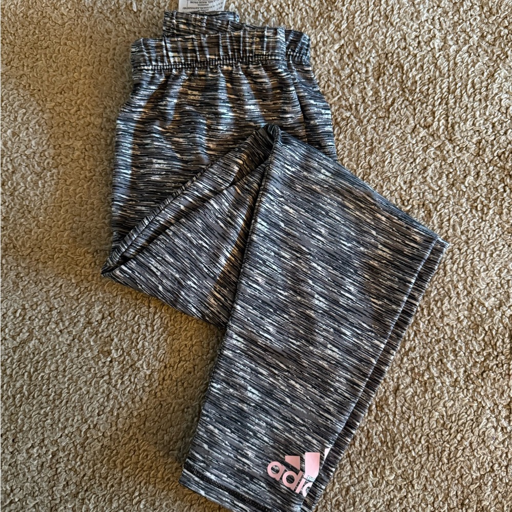Adidas Kids athletic Bottoms - Black and Pink